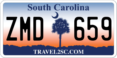 SC license plate ZMD659