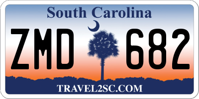 SC license plate ZMD682