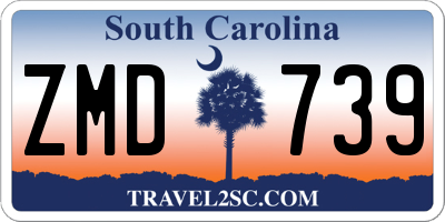 SC license plate ZMD739