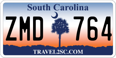 SC license plate ZMD764