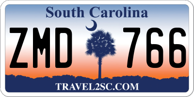 SC license plate ZMD766