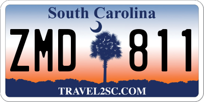SC license plate ZMD811