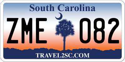 SC license plate ZME082