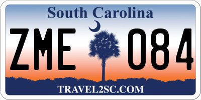 SC license plate ZME084