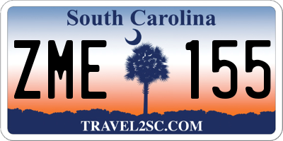 SC license plate ZME155