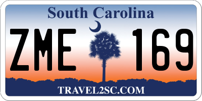 SC license plate ZME169