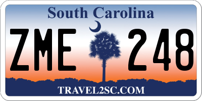 SC license plate ZME248