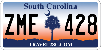 SC license plate ZME428