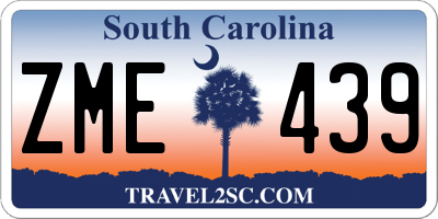 SC license plate ZME439