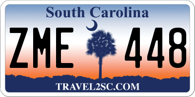 SC license plate ZME448