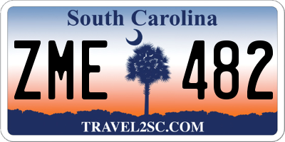 SC license plate ZME482