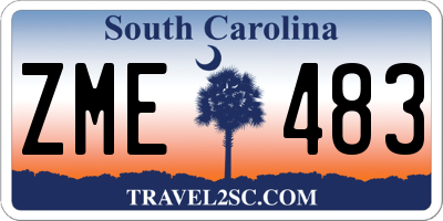 SC license plate ZME483