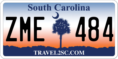 SC license plate ZME484