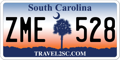 SC license plate ZME528