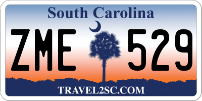 SC license plate ZME529