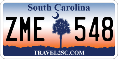 SC license plate ZME548