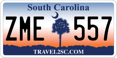 SC license plate ZME557