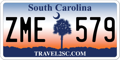 SC license plate ZME579