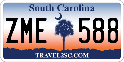SC license plate ZME588
