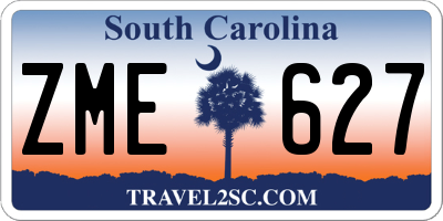 SC license plate ZME627