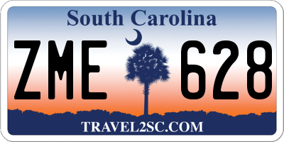 SC license plate ZME628