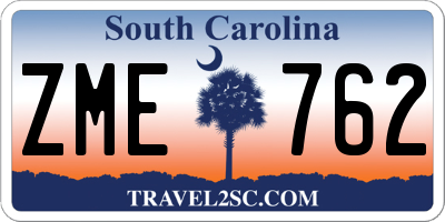 SC license plate ZME762