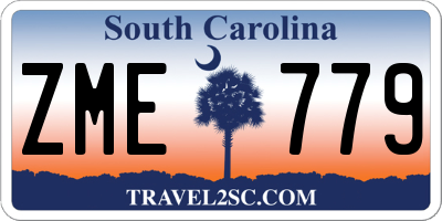 SC license plate ZME779