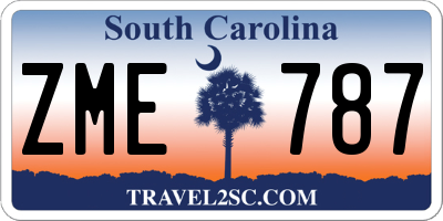 SC license plate ZME787