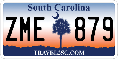 SC license plate ZME879
