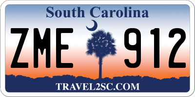 SC license plate ZME912