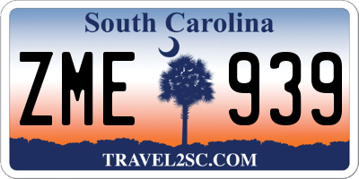 SC license plate ZME939