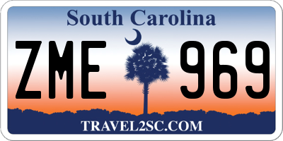 SC license plate ZME969