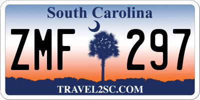 SC license plate ZMF297