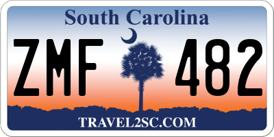 SC license plate ZMF482