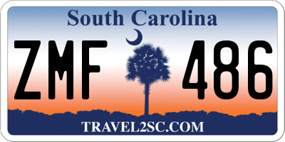 SC license plate ZMF486