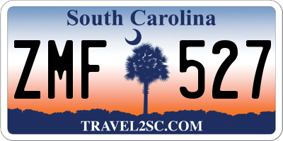 SC license plate ZMF527