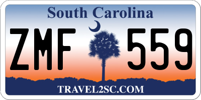 SC license plate ZMF559