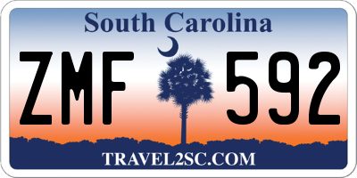 SC license plate ZMF592