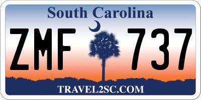 SC license plate ZMF737
