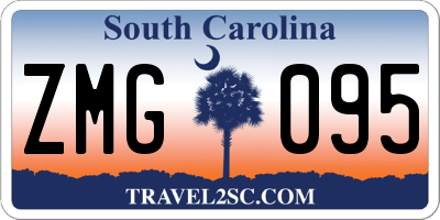 SC license plate ZMG095