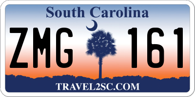 SC license plate ZMG161