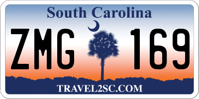 SC license plate ZMG169