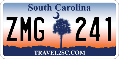 SC license plate ZMG241