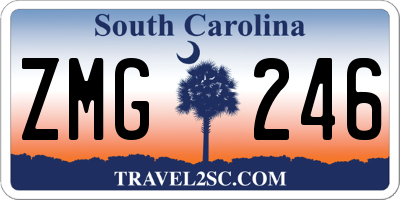 SC license plate ZMG246
