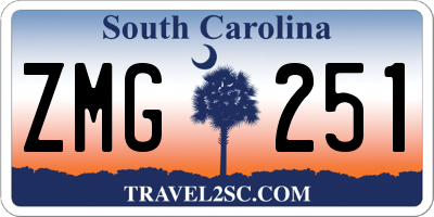 SC license plate ZMG251