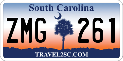SC license plate ZMG261