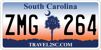 SC license plate ZMG264
