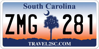 SC license plate ZMG281