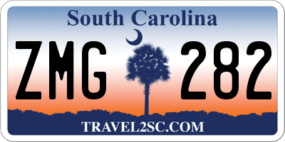 SC license plate ZMG282