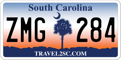 SC license plate ZMG284